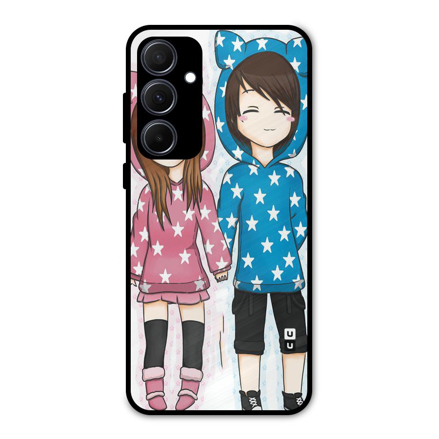 Couple In Stars Metal Back Case for Galaxy A35