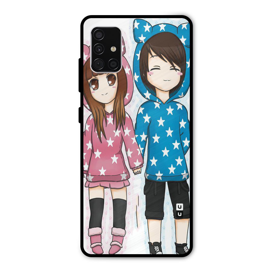 Couple In Stars Metal Back Case for Galaxy A51