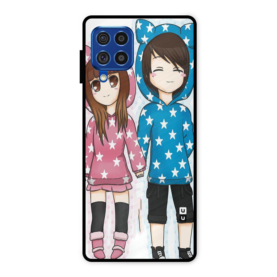 Couple In Stars Metal Back Case for Galaxy F62