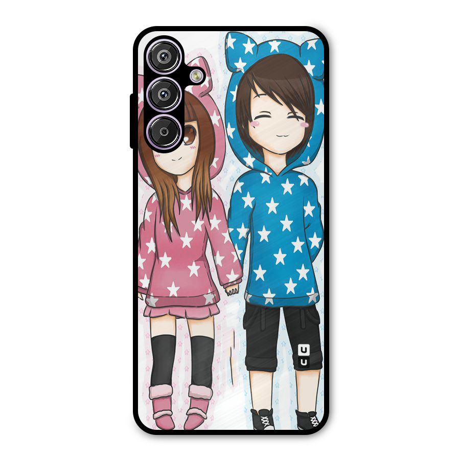 Couple In Stars Metal Back Case for Galaxy M15