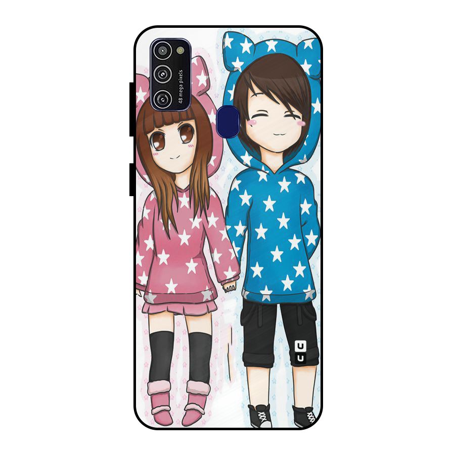 Couple In Stars Metal Back Case for Galaxy M21