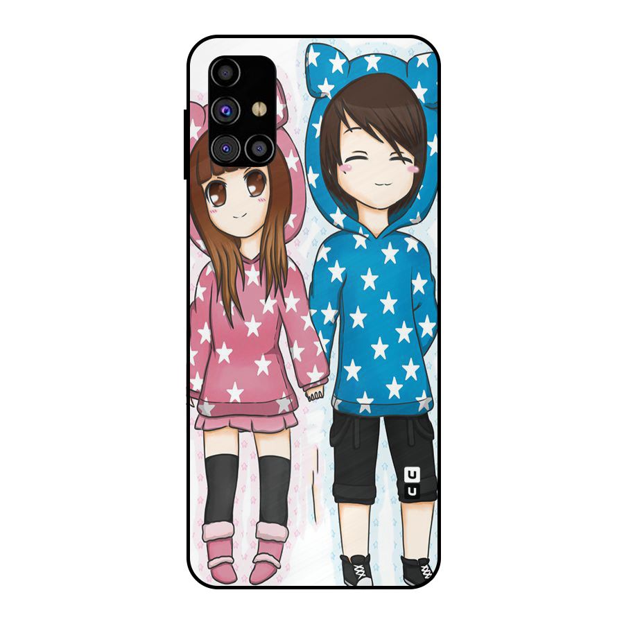 Couple In Stars Metal Back Case for Galaxy M31s