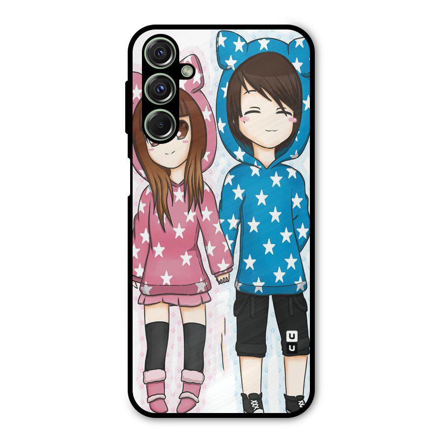 Couple In Stars Metal Back Case for Galaxy M34