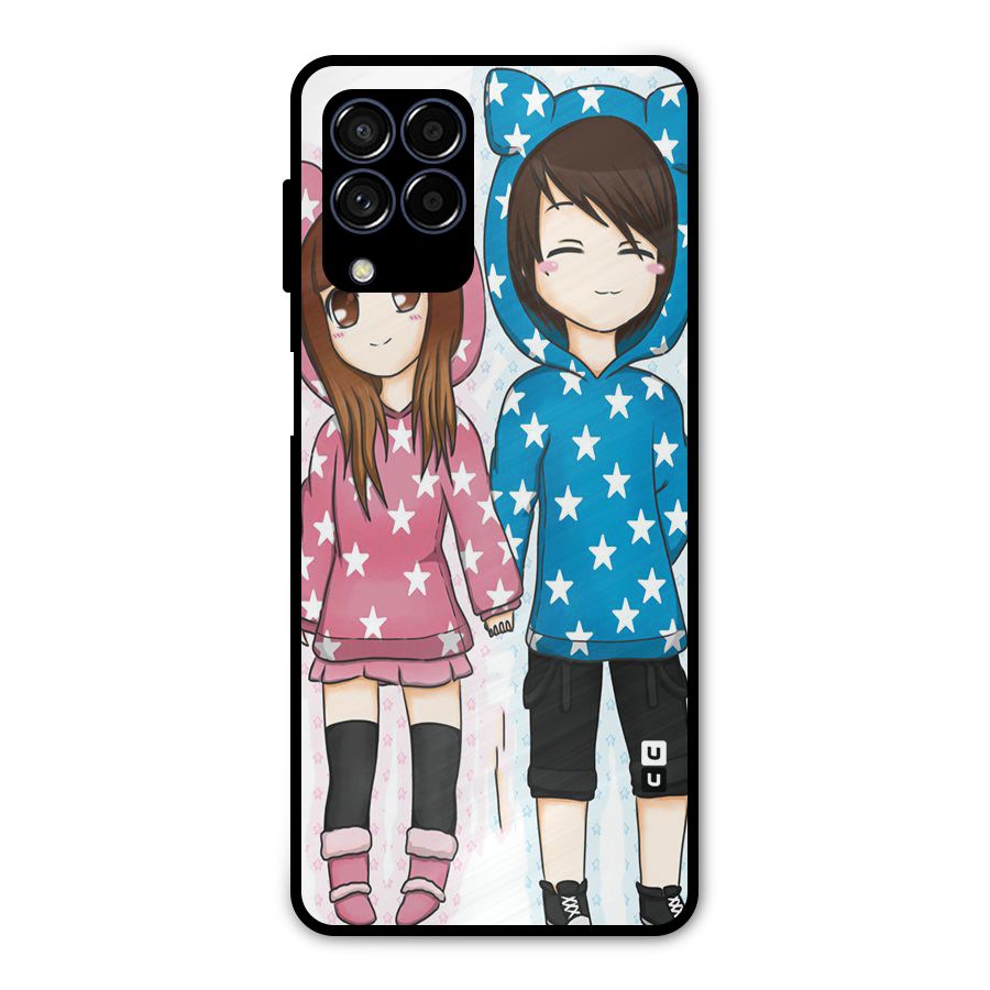 Couple In Stars Metal Back Case for Galaxy M53 5G