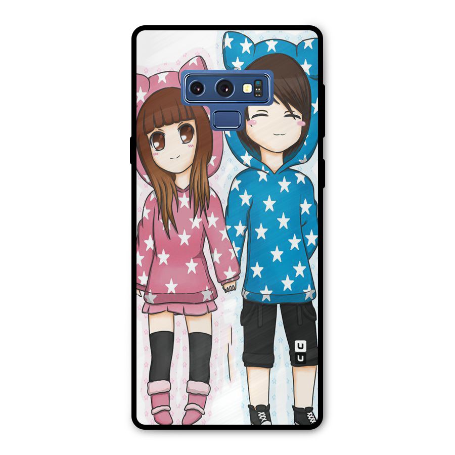 Couple In Stars Metal Back Case for Galaxy Note 9