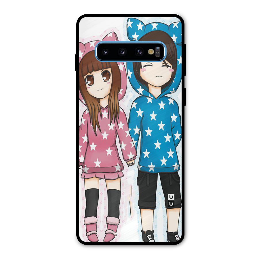 Couple In Stars Metal Back Case for Galaxy S10
