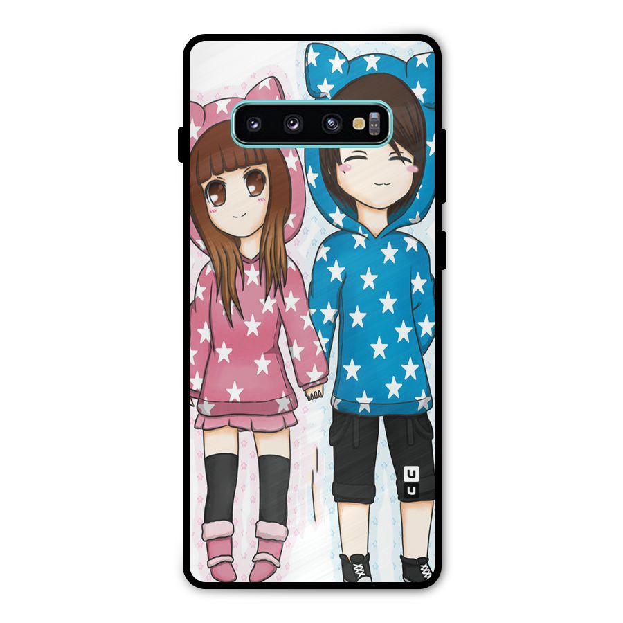 Couple In Stars Metal Back Case for Galaxy S10 Plus