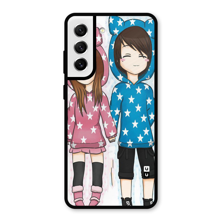 Couple In Stars Metal Back Case for Galaxy S21 FE 5G
