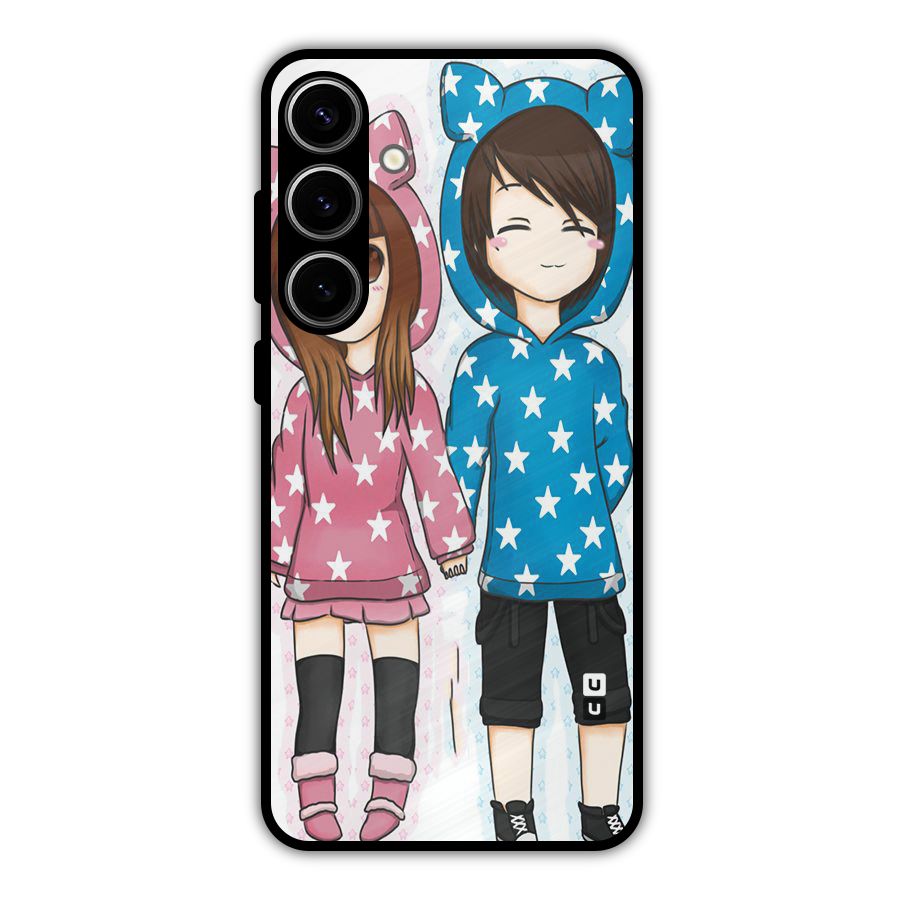 Couple In Stars Metal Back Case for Galaxy S24 Plus