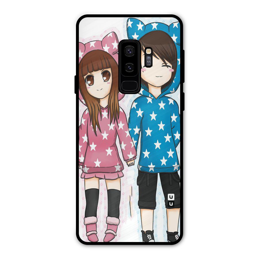 Couple In Stars Metal Back Case for Galaxy S9 Plus