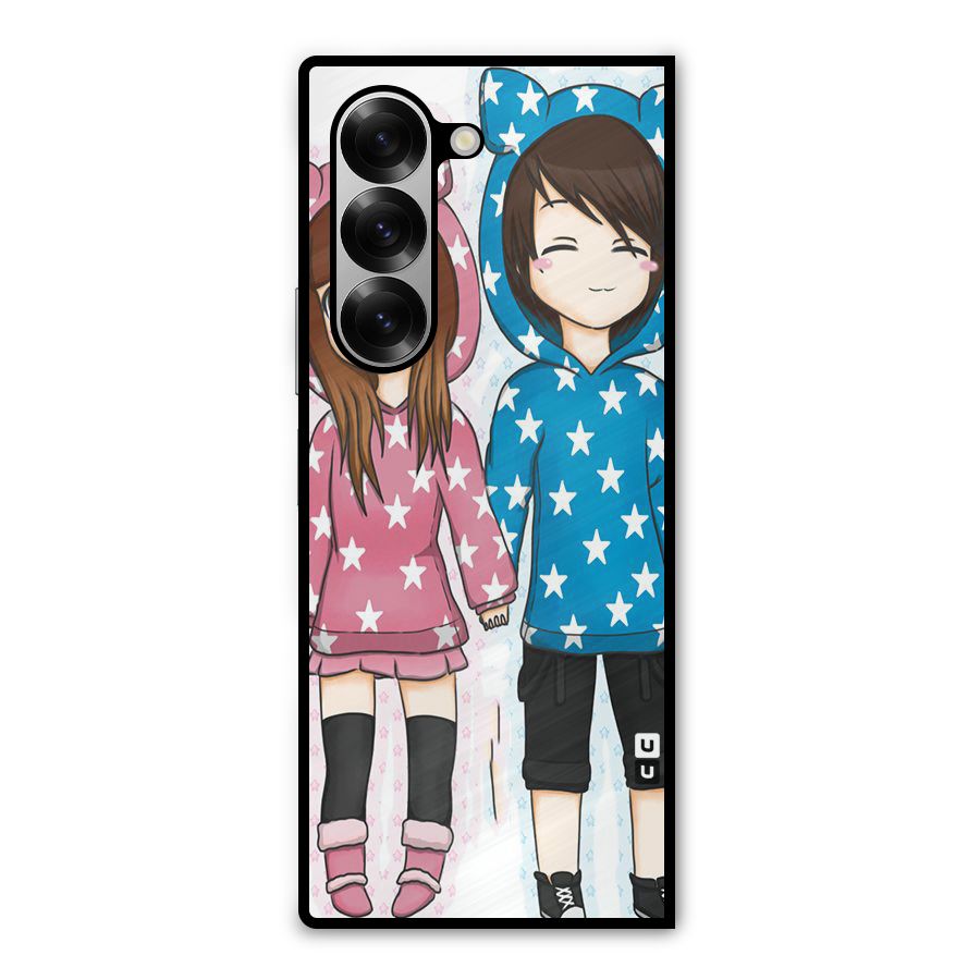 Couple In Stars Metal Back Case for Galaxy Z Fold6