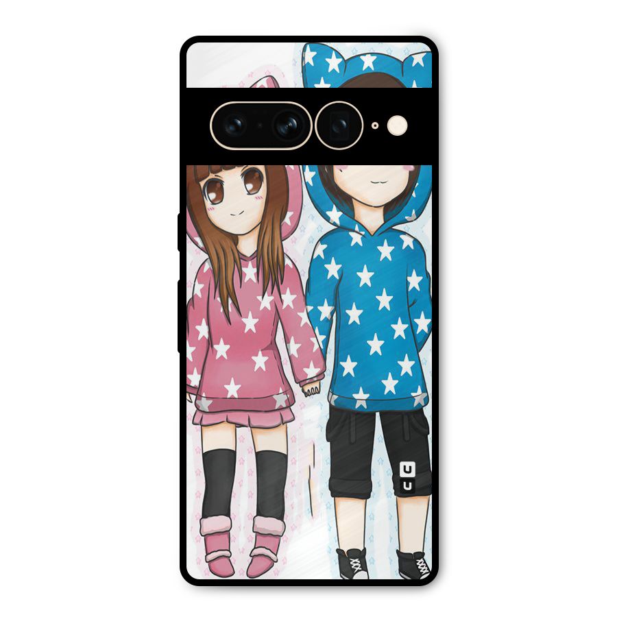 Couple In Stars Metal Back Case for Google Pixel 7 Pro