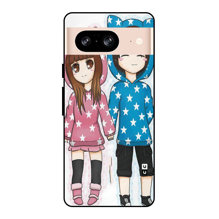 Couple In Stars Metal Back Case for Google Pixel 8