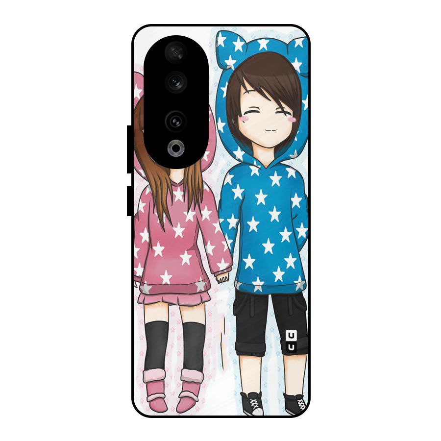 Couple In Stars Metal Back Case for Honor 90