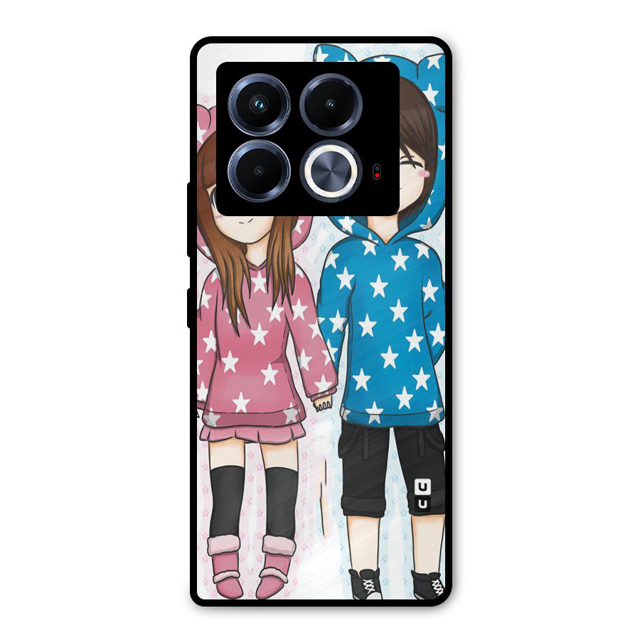 Couple In Stars Metal Back Case for Infinix Note 40 5G