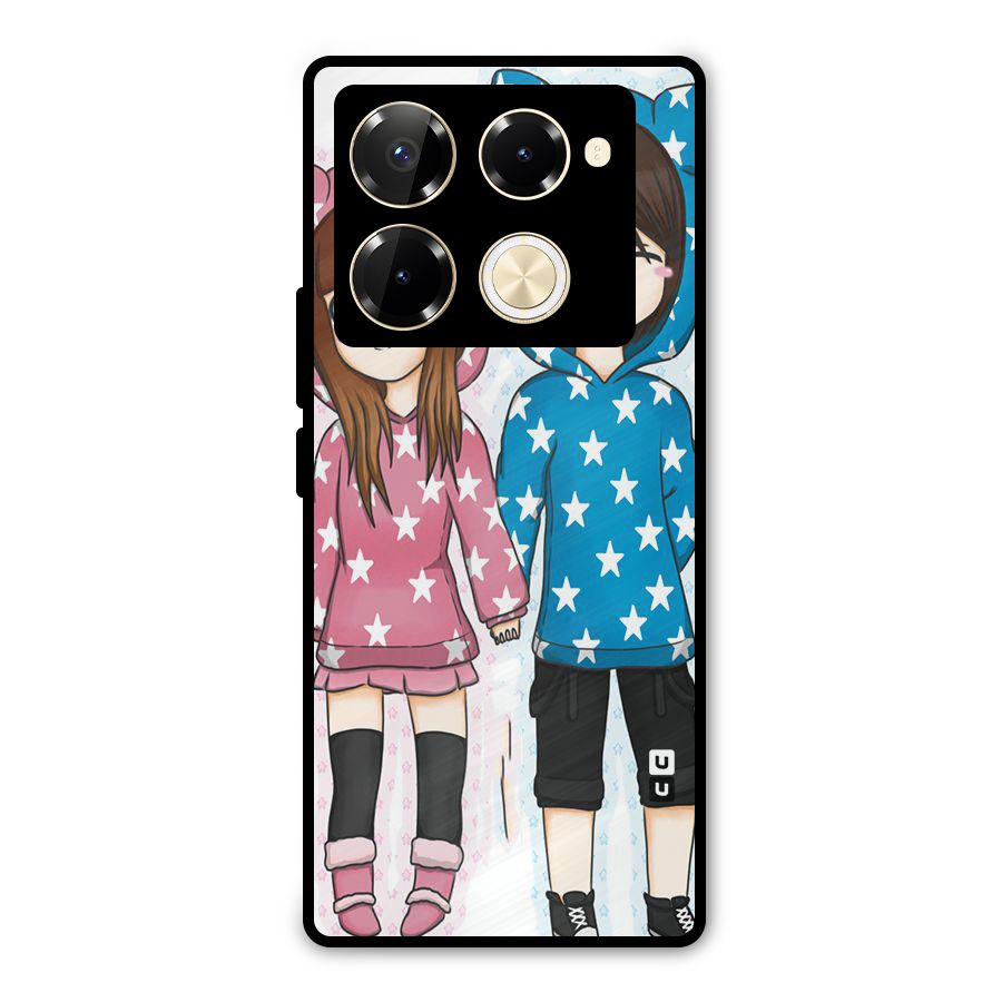 Couple In Stars Metal Back Case for Infinix Note 40 Pro Plus
