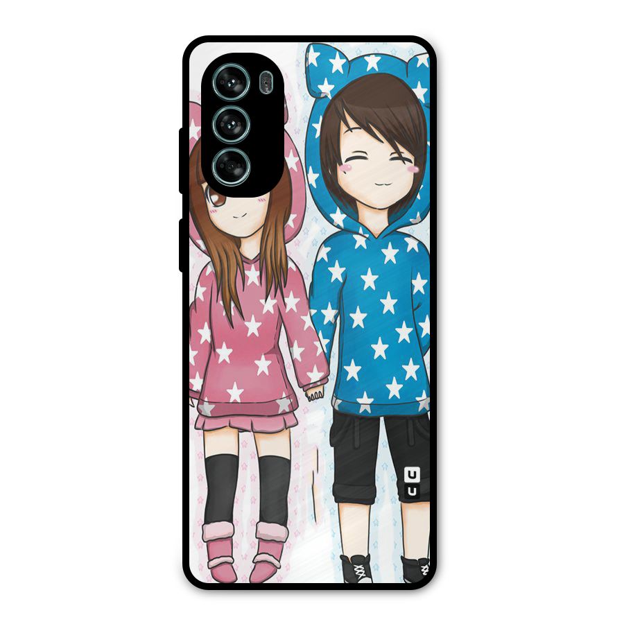 Couple In Stars Metal Back Case for Moto G62