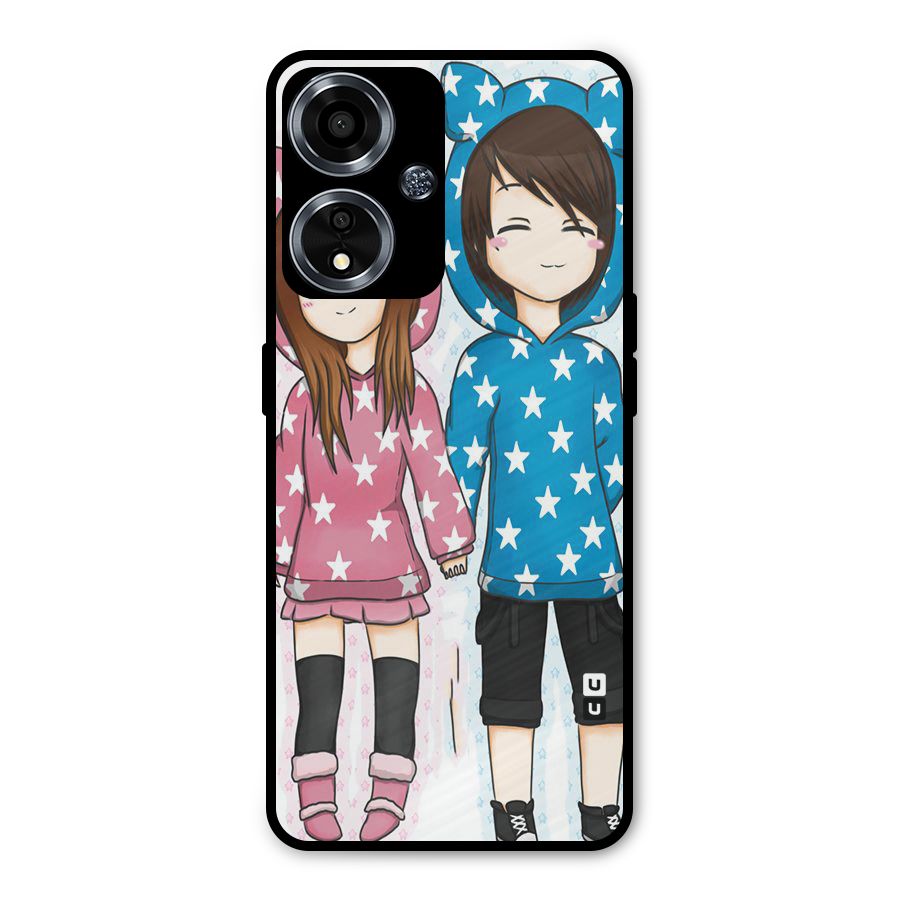 Couple In Stars Metal Back Case for Oppo A59