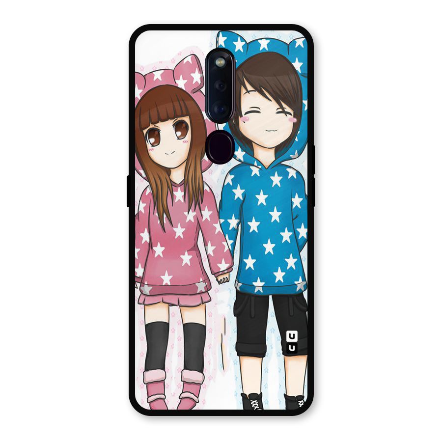 Couple In Stars Metal Back Case for Oppo F11 Pro