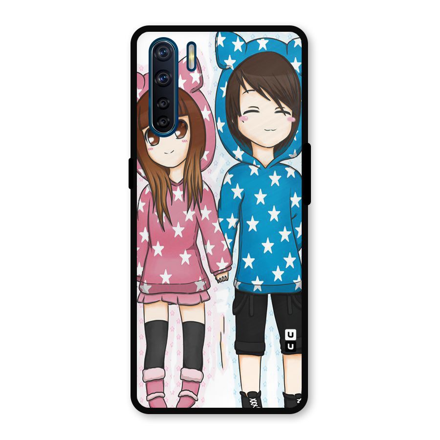 Couple In Stars Metal Back Case for Oppo F15