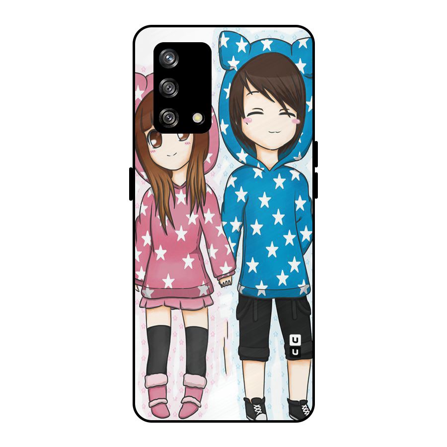 Couple In Stars Metal Back Case for Oppo F19