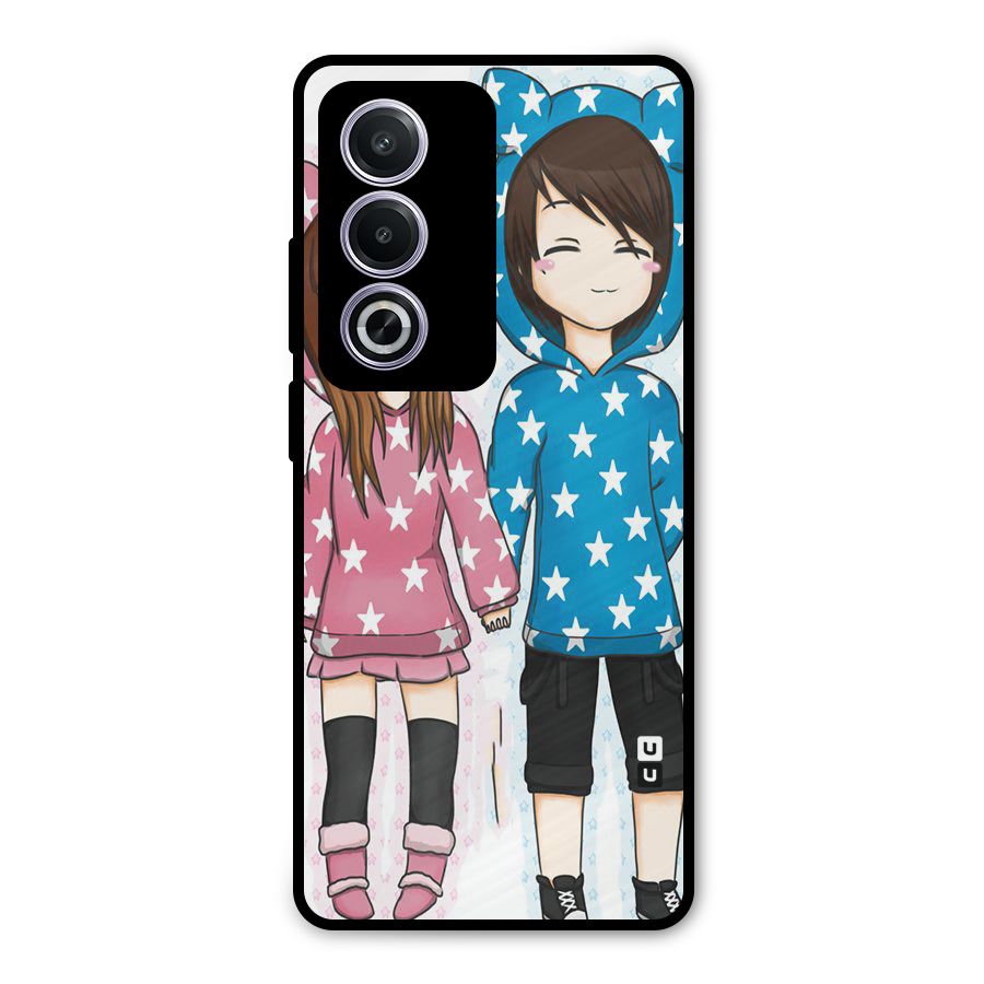 Couple In Stars Metal Back Case for Oppo K12x