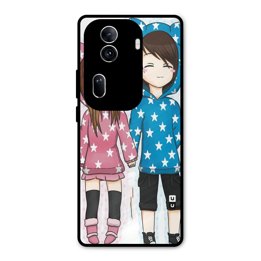 Couple In Stars Metal Back Case for Oppo Reno11 Pro 5G