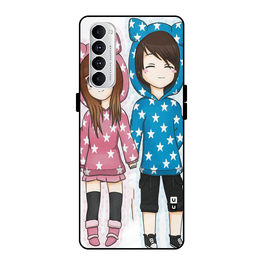 Couple In Stars Metal Back Case for Oppo Reno4 Pro