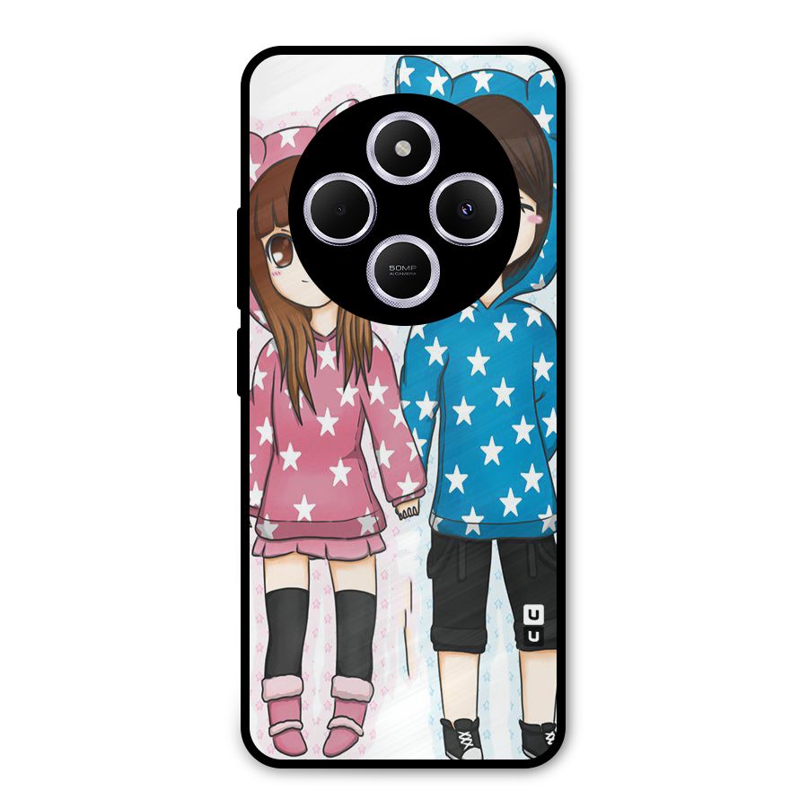 Couple In Stars Metal Back Case for Poco C75 5G
