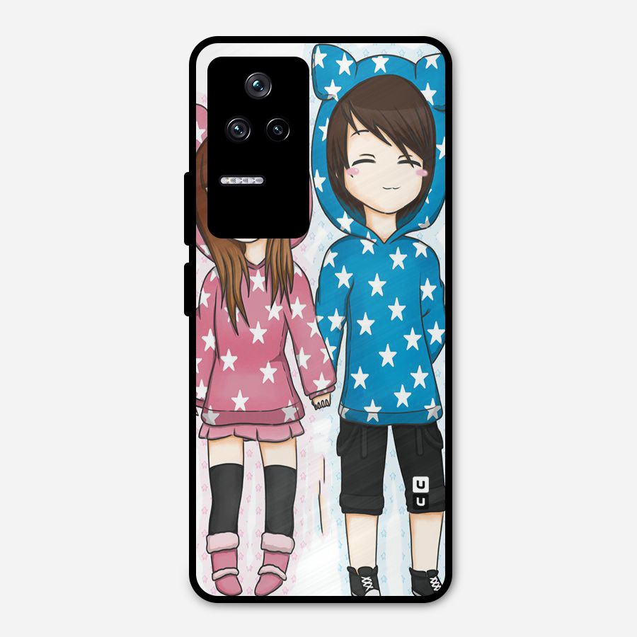 Couple In Stars Metal Back Case for Poco F4 5G