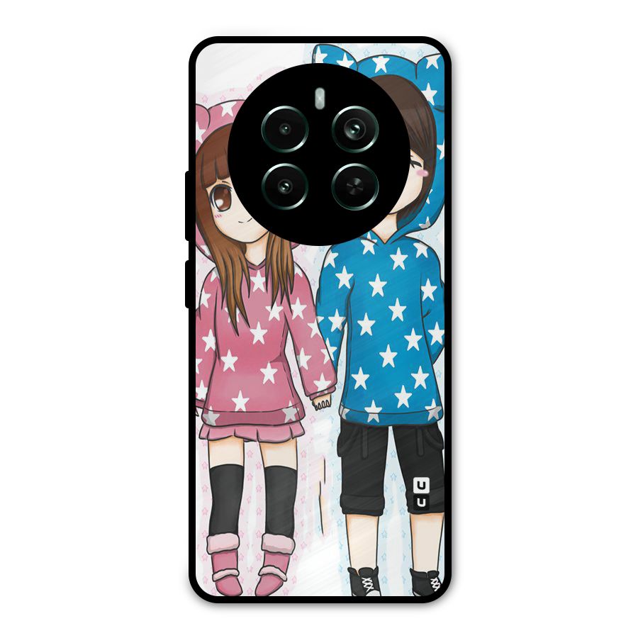 Couple In Stars Metal Back Case for Realme 12 Pro Plus