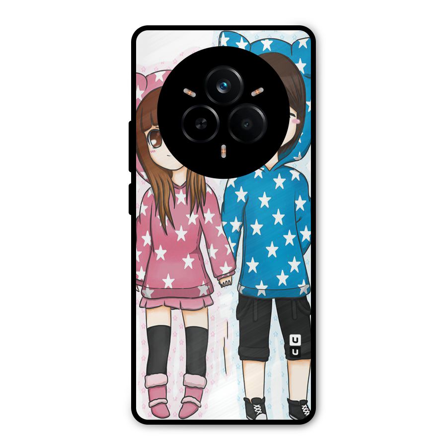 Couple In Stars Metal Back Case for Realme 14 Pro