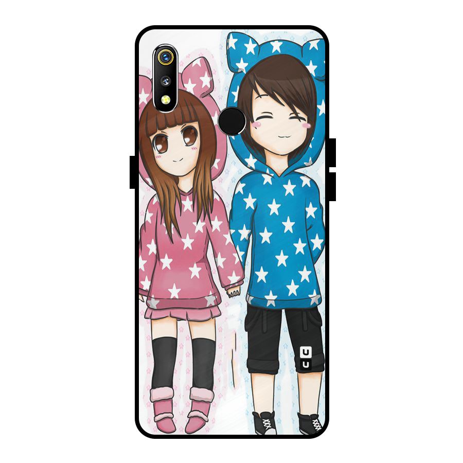 Couple In Stars Metal Back Case for Realme 3i