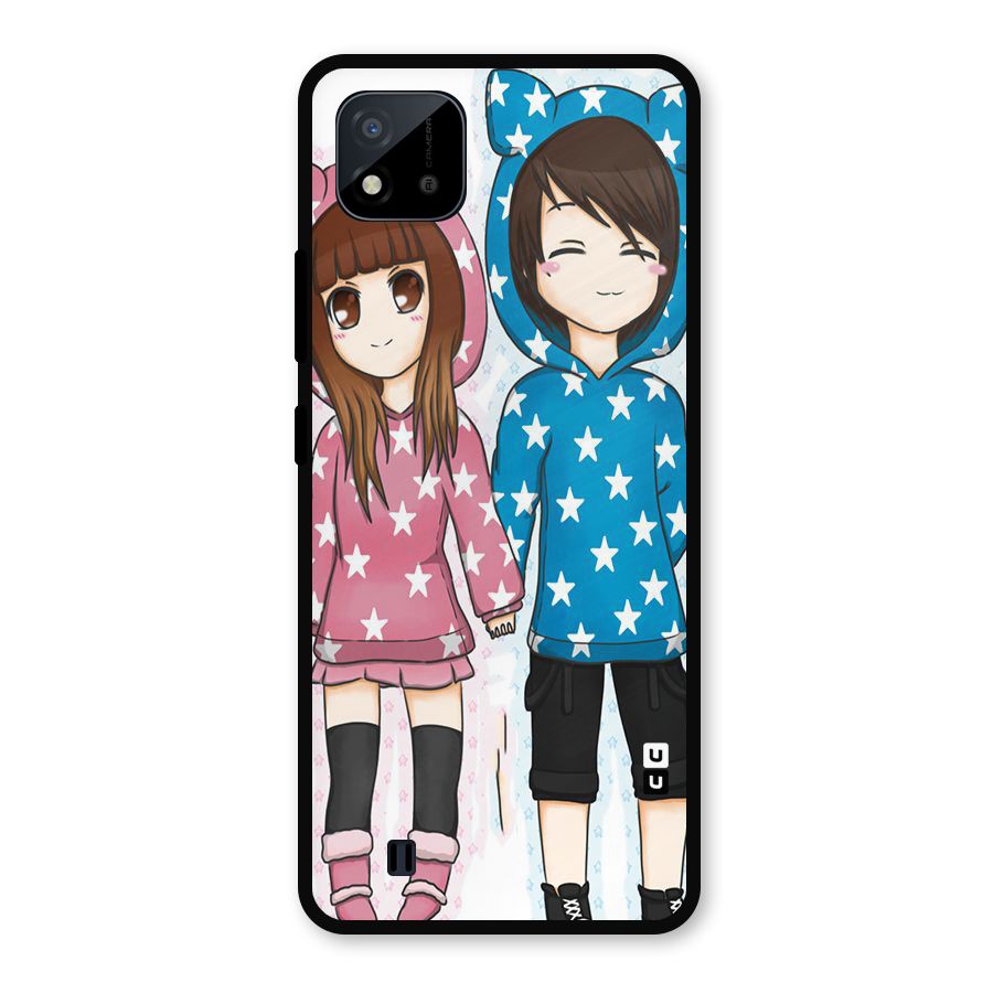 Couple In Stars Metal Back Case for Realme C11 2021