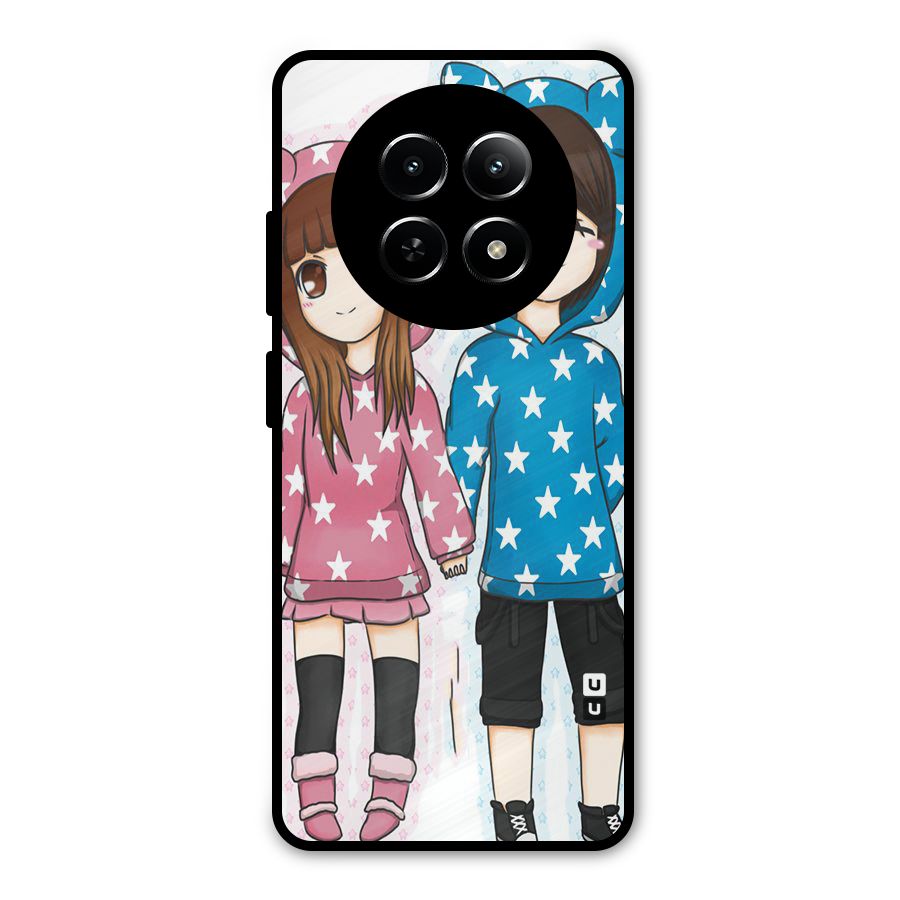 Couple In Stars Metal Back Case for Realme Narzo 70x 5G