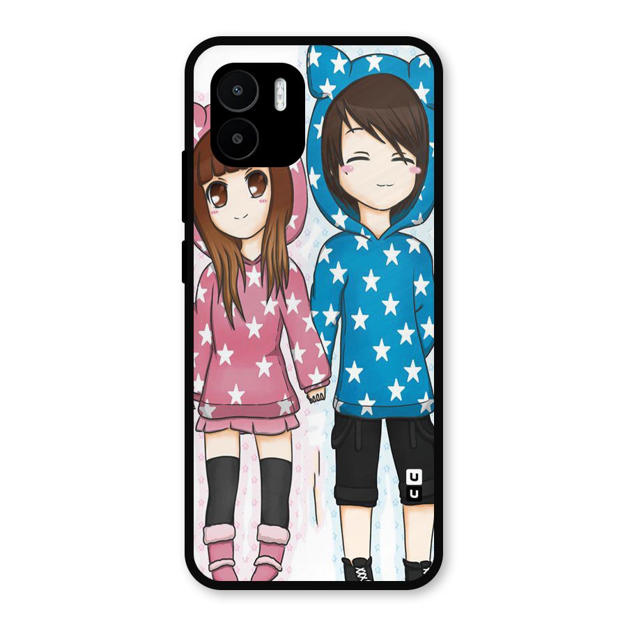 Couple In Stars Metal Back Case for Redmi A1