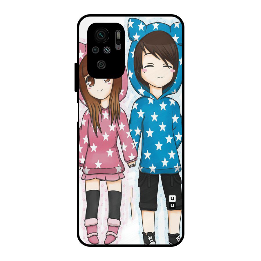 Couple In Stars Metal Back Case for Redmi Note 10S