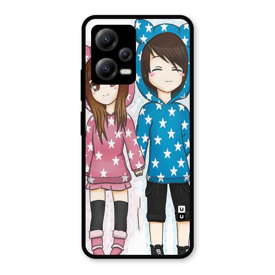 Couple In Stars Metal Back Case for Redmi Note 12 5G