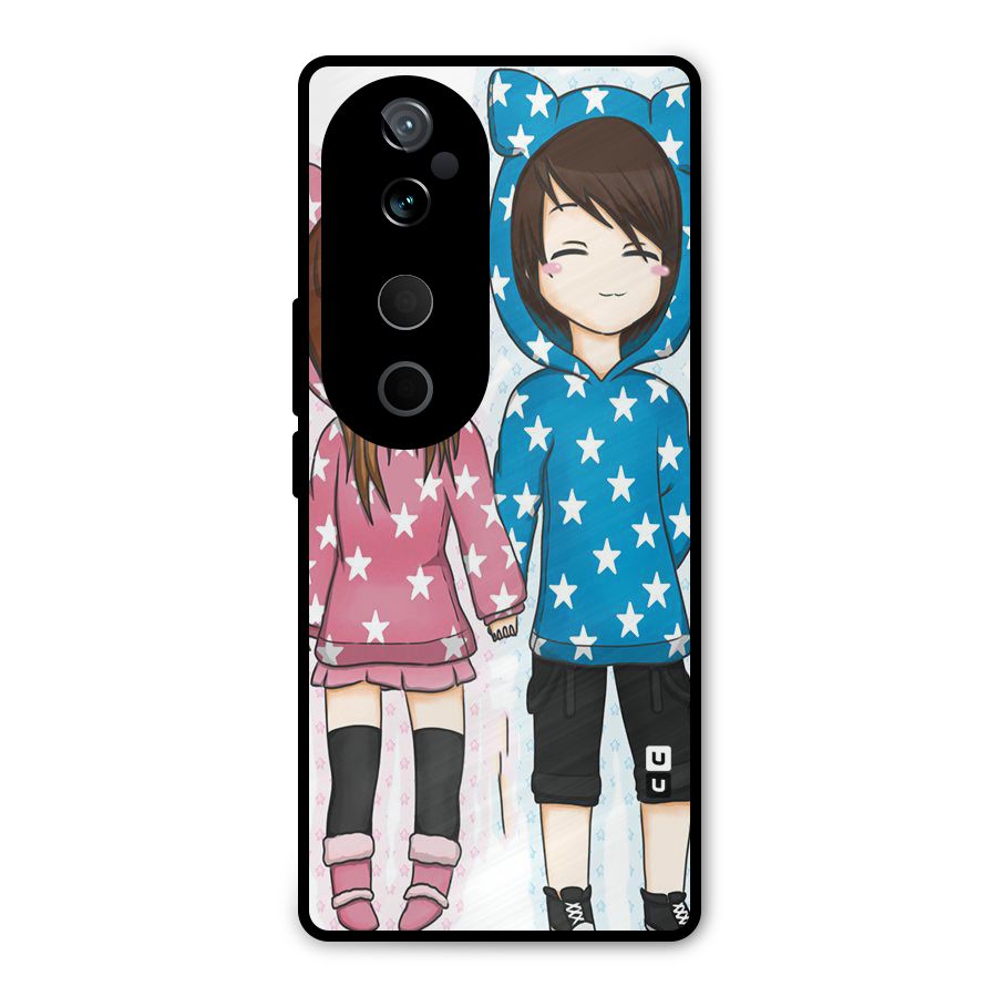 Couple In Stars Metal Back Case for Vivo T3 Ultra