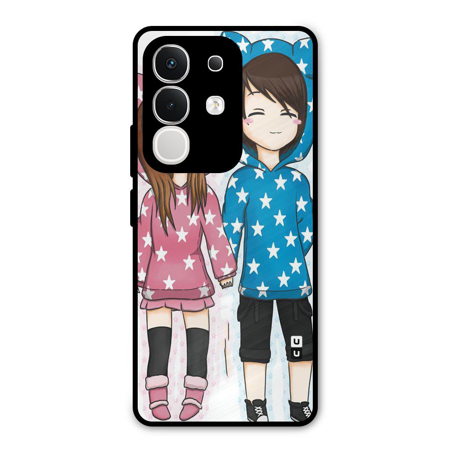 Couple In Stars Metal Back Case for Vivo T4x