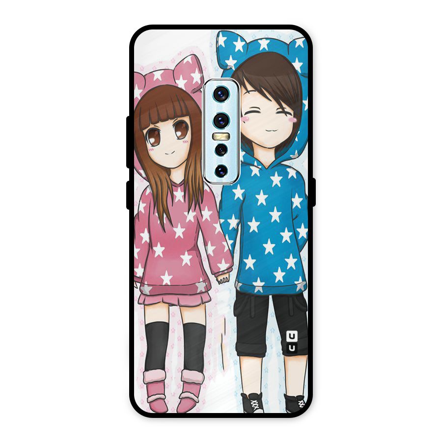 Couple In Stars Metal Back Case for Vivo V17 Pro