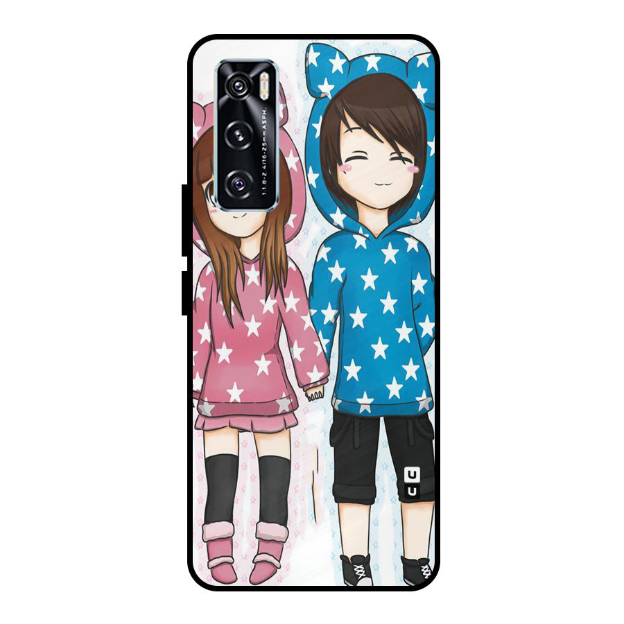 Couple In Stars Metal Back Case for Vivo V20 SE