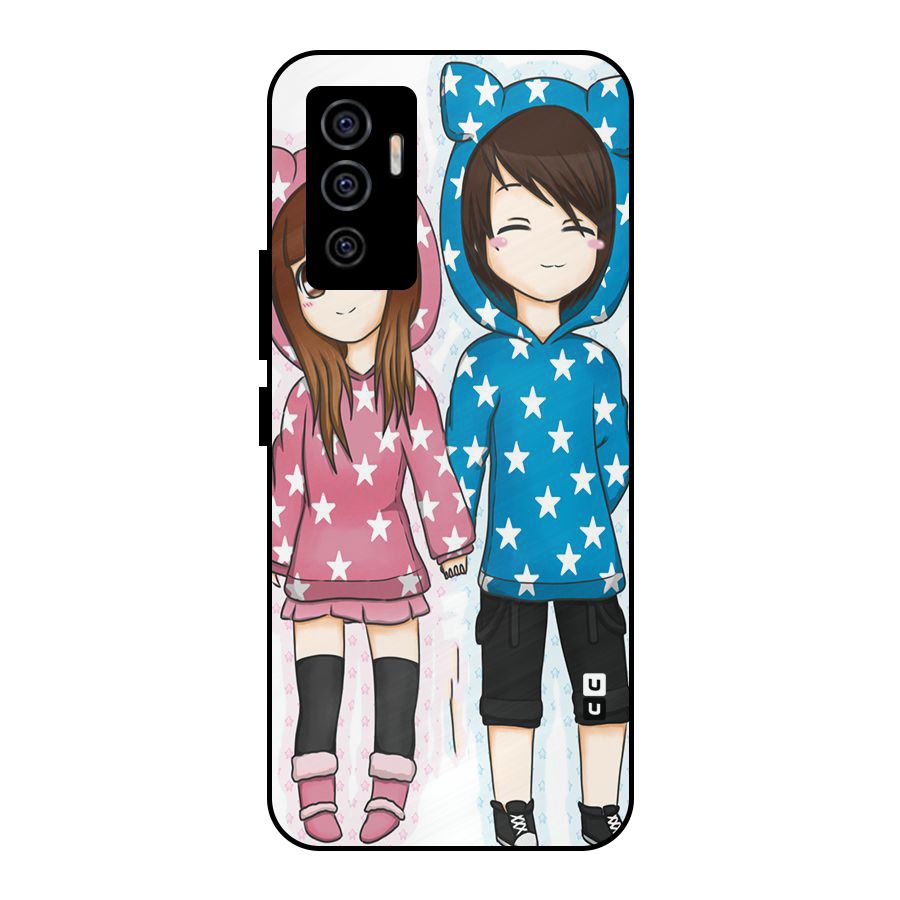 Couple In Stars Metal Back Case for Vivo V23e