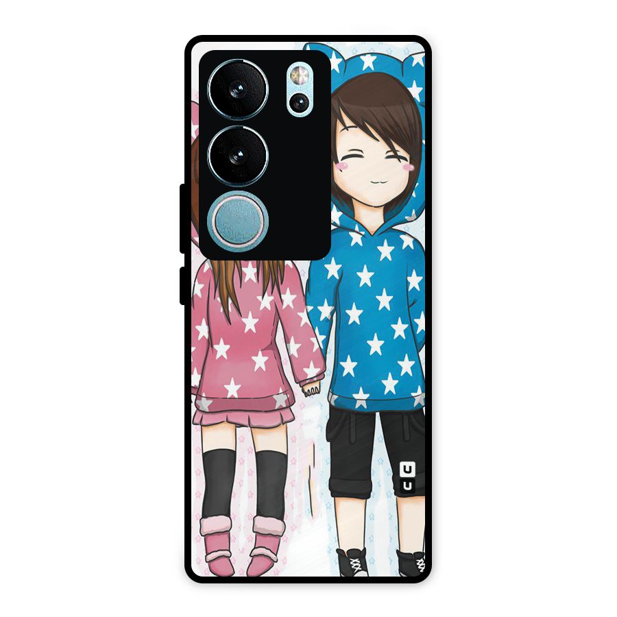 Couple In Stars Metal Back Case for Vivo V29