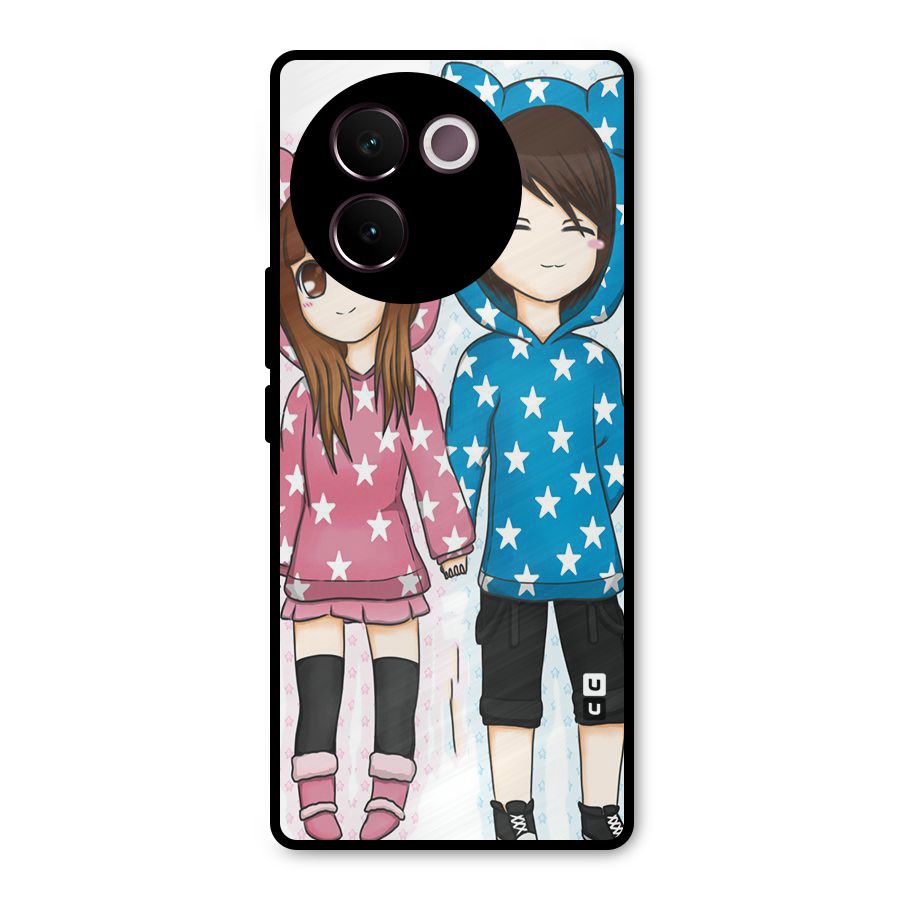 Couple In Stars Metal Back Case for Vivo V30e