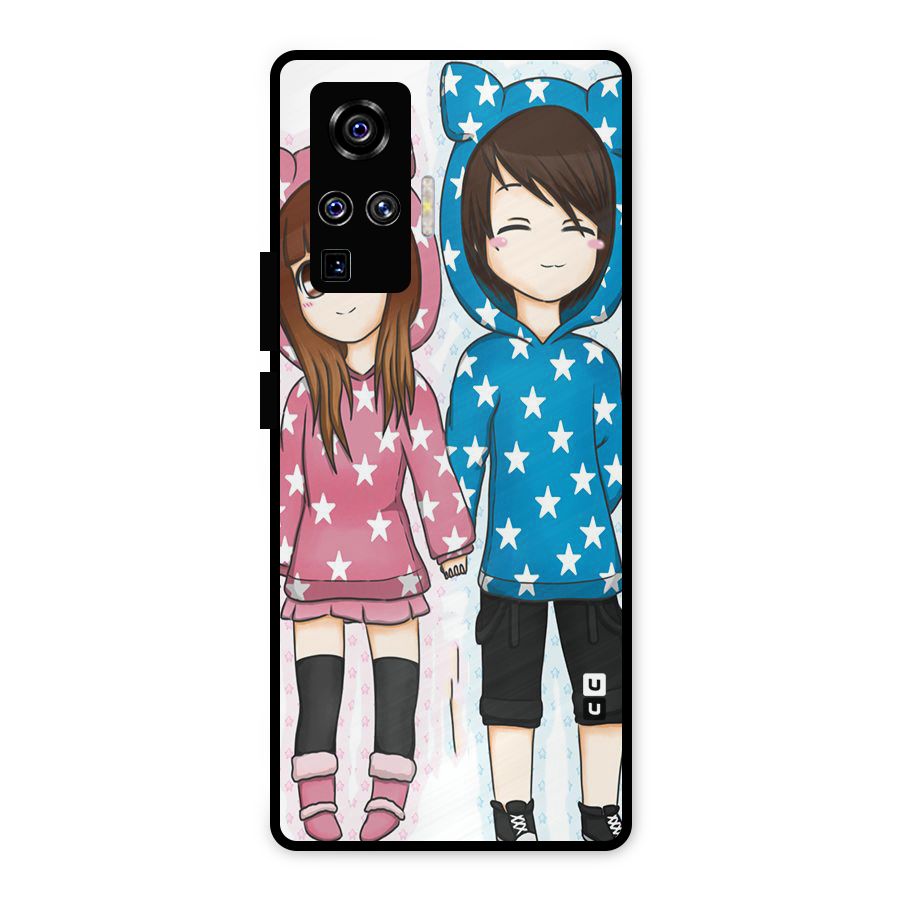 Couple In Stars Metal Back Case for Vivo X50 Pro
