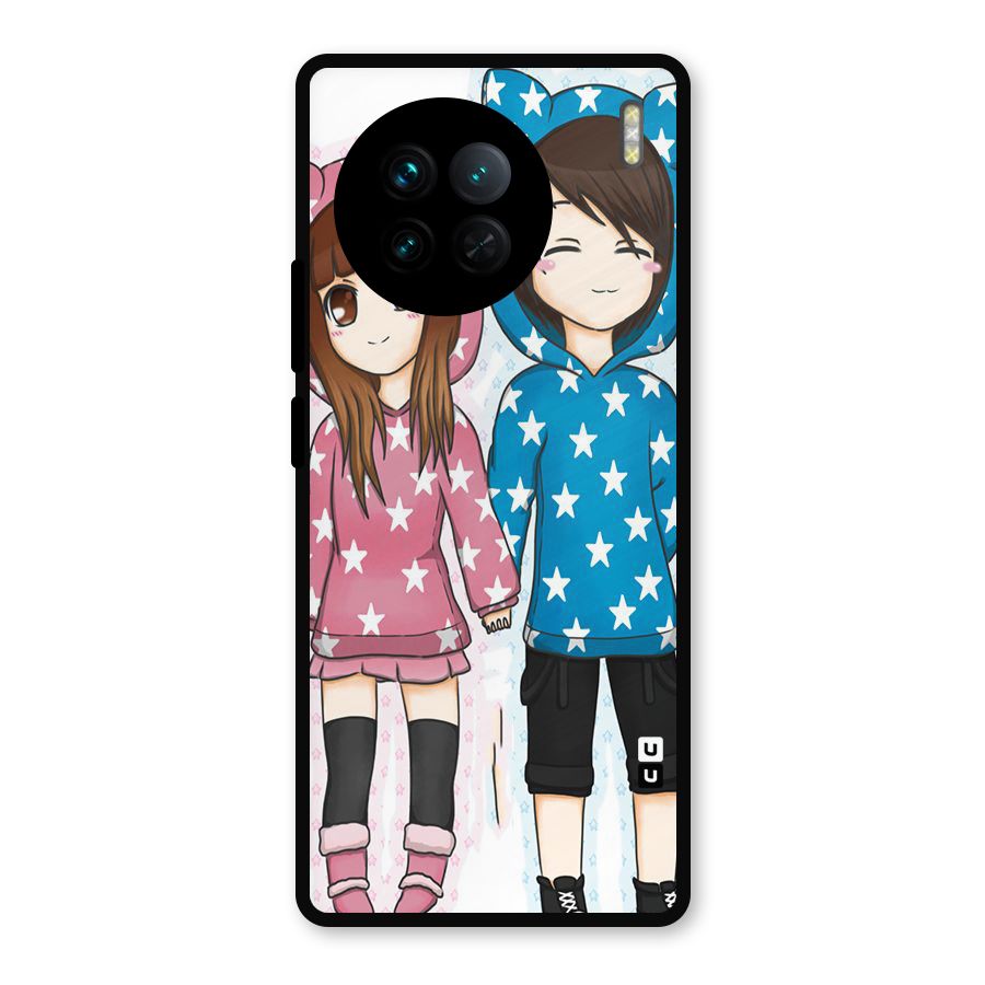 Couple In Stars Metal Back Case for Vivo X90
