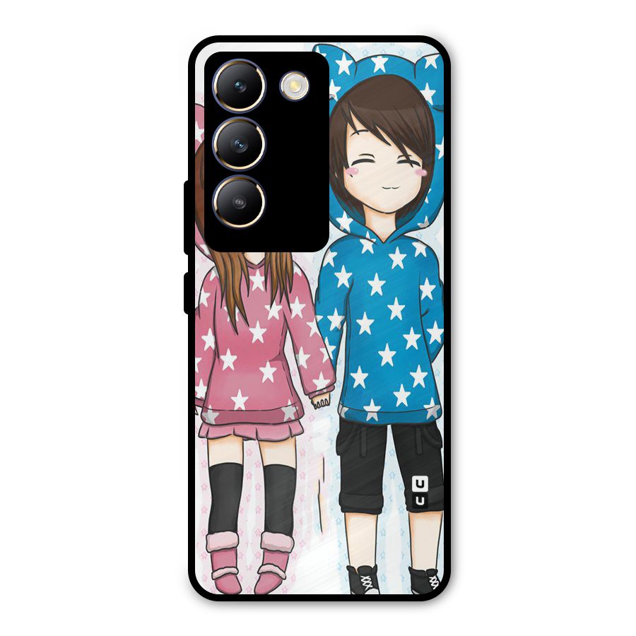 Couple In Stars Metal Back Case for Vivo Y200e