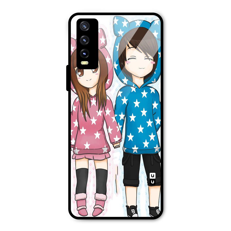 Couple In Stars Metal Back Case for Vivo Y20g