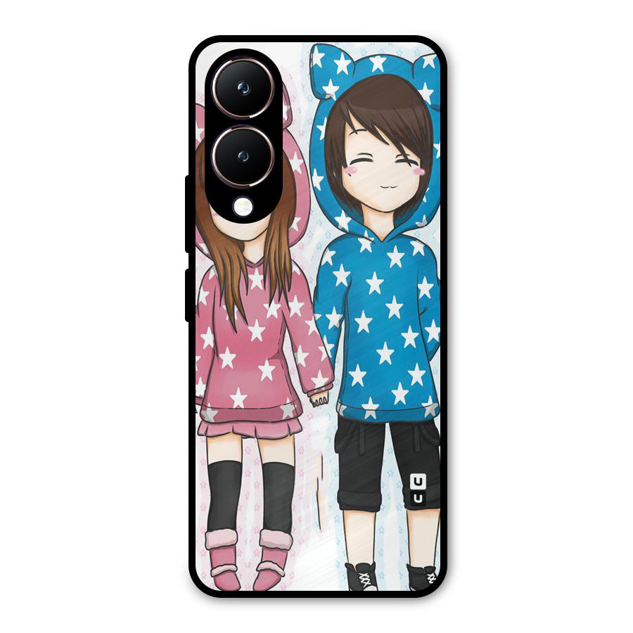Couple In Stars Metal Back Case for Vivo Y28